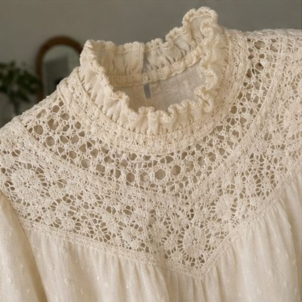 Blush Ruffle Blouse - Picture 4 of 6